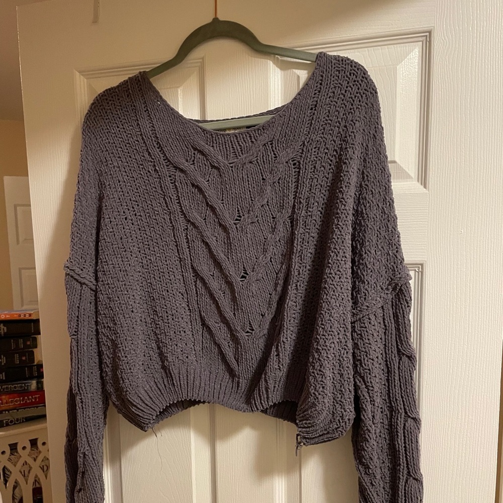 gray sweater